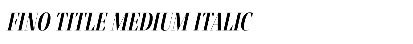Fino Title Medium Italic